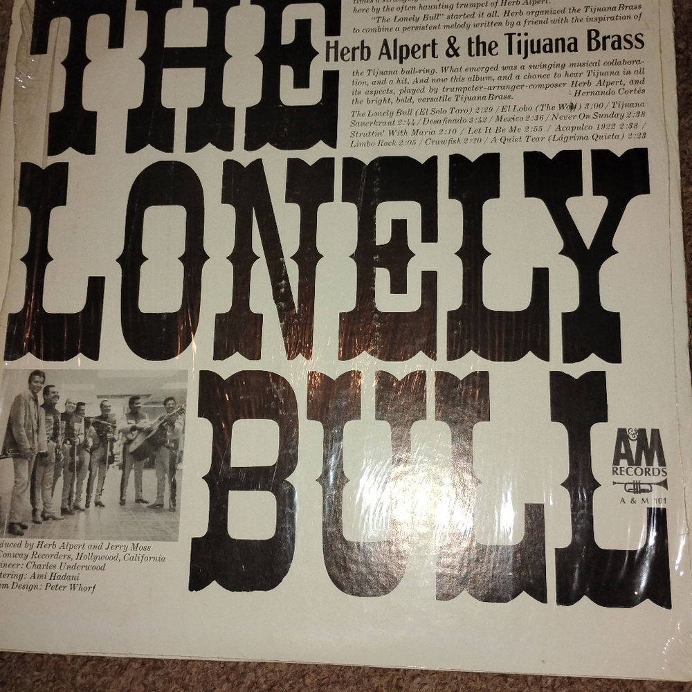 Herb Alberts Tijuana Brass The Lonely Bull Lo. 101 Vinyl Record Lp
